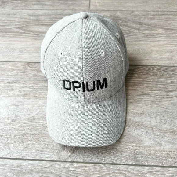 OPIUM Grey Wool Blend  Cap Hat - Picture 3 of 8